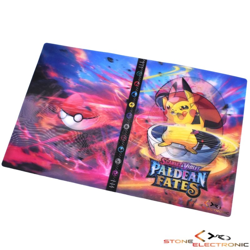 Album Pokemon Scarlet Violet, Paldean Fates, Stone®, compartimentat pentru 432 carti, 3D, color, PK-04