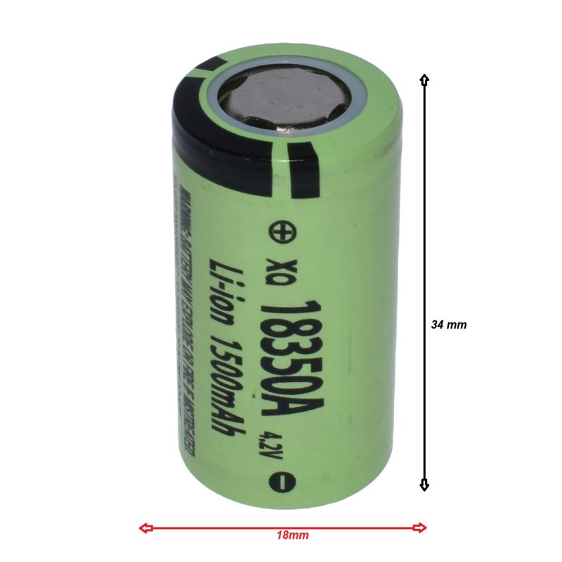 Acumulator Stone® XQ-18350A Li-Ion 1500 mAh, 3.7v - imagine 4