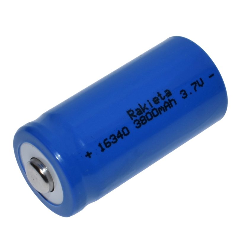 Acumulator 16340 Rakieta Stone® Li-Ion 3800mAh, 3.7v, Albastru - imagine 2